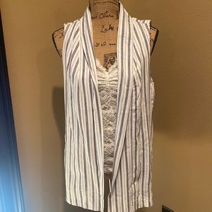 Cupcakes and Cashmere striped vest nwt size small